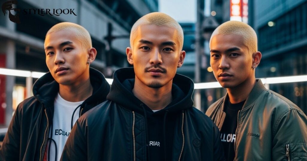 Blonde or Dyed Buzz Cut