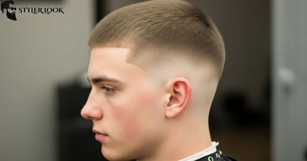 Burr Cut with Low Fade