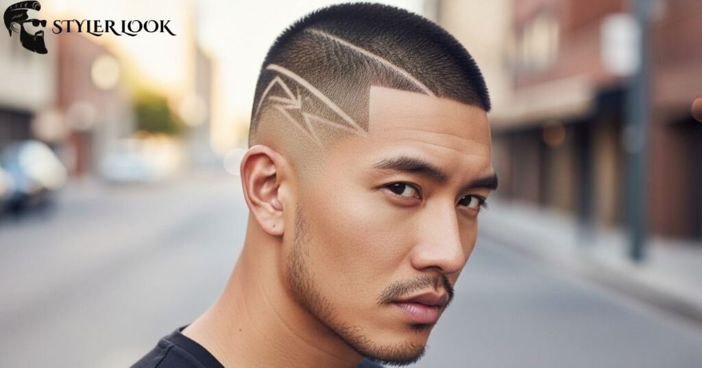 Buzz Cut with Hard Part or Design