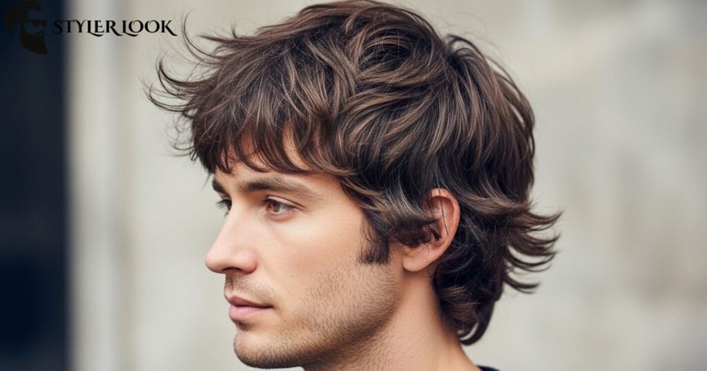 Center-Parted Mid-Length Shag