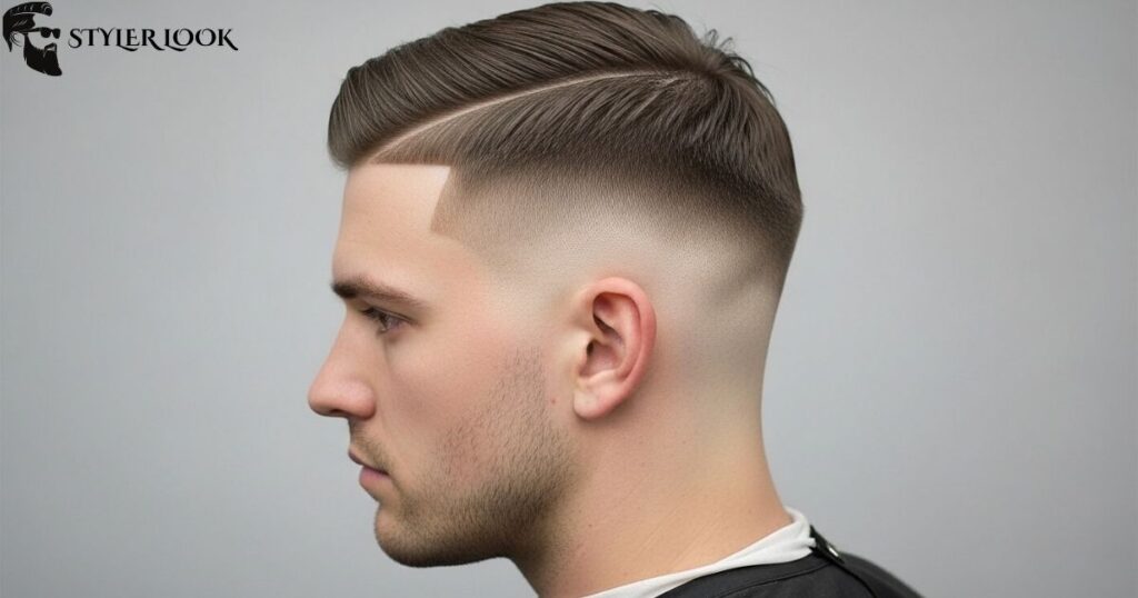 Crew Cut with Hard Part