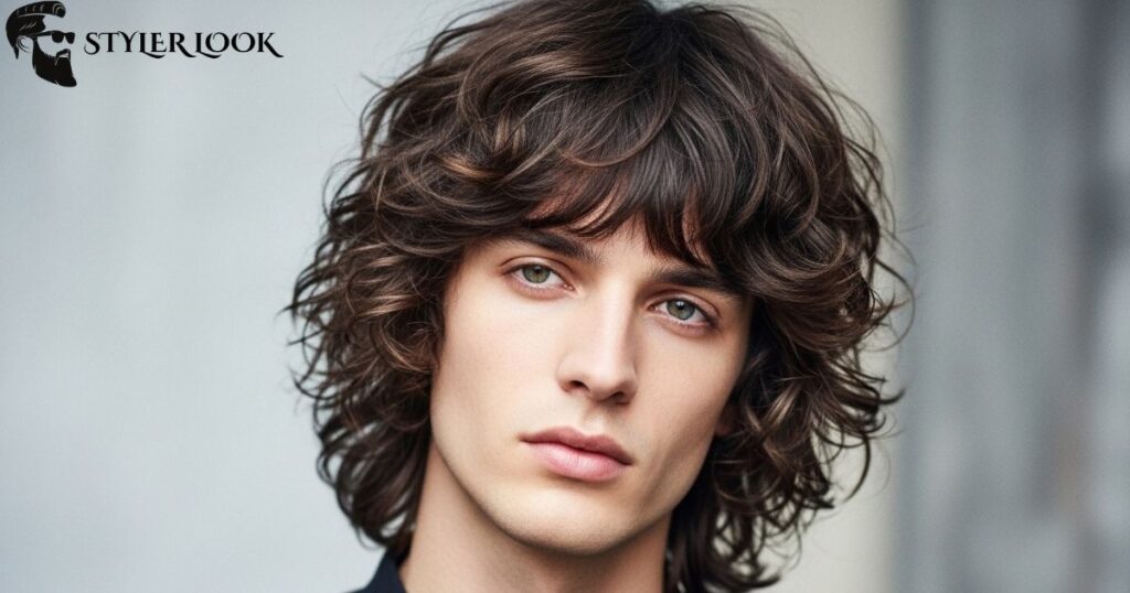 Curly Bangs Shag Style