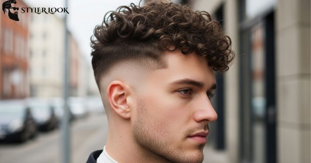 Curly Hair with Undercut Fade