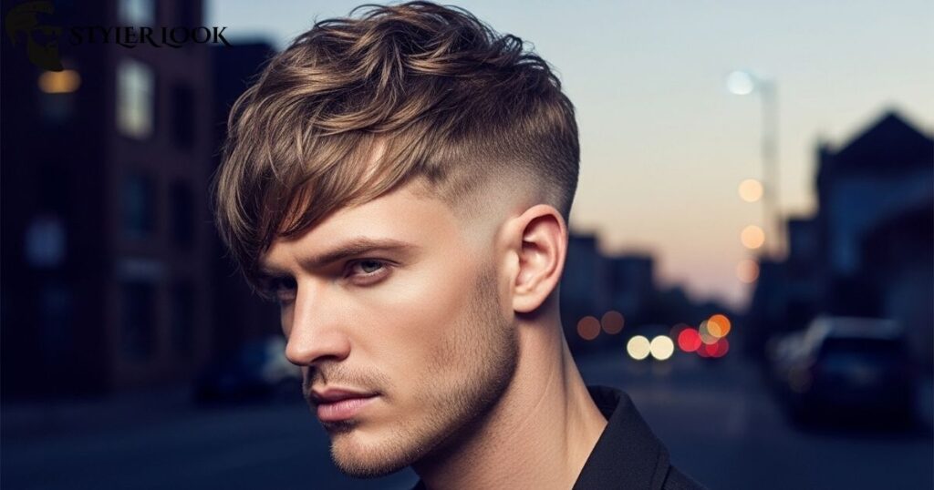 Edgy Shag with Temple Fade