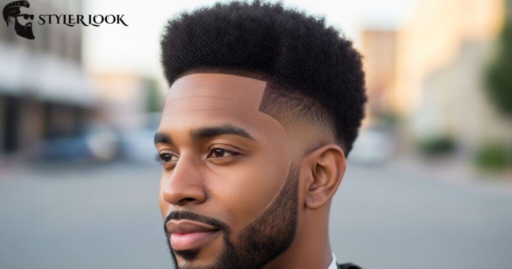 High Fade Afro Haircut
