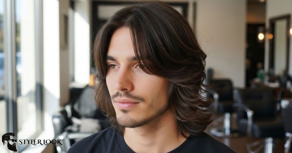 Long Layers with Curtain Bangs