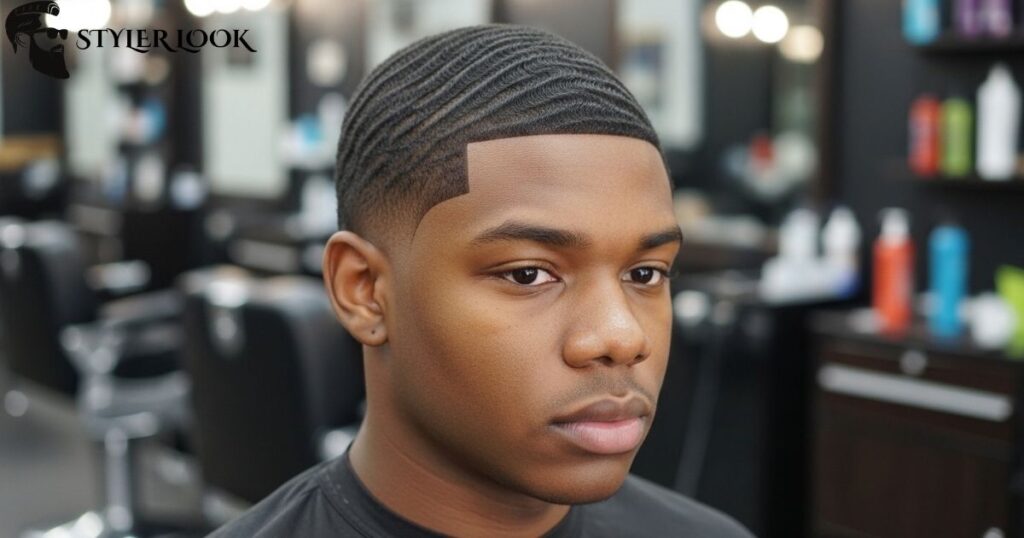 Low Fade with Waves Haircuts