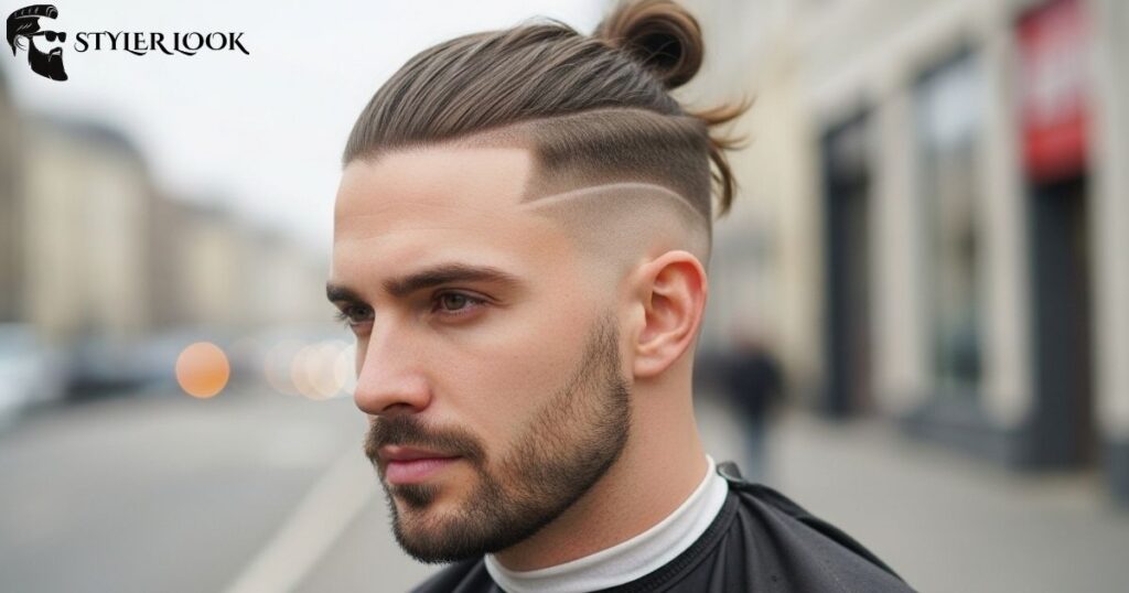 Man Bun with Undercut Fade