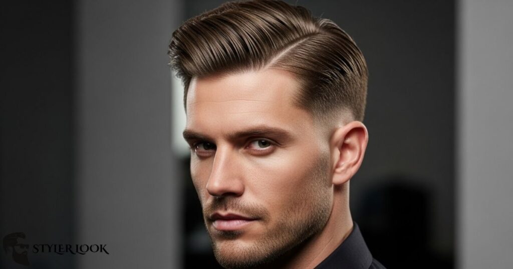Side Part with Volume Hair Cut