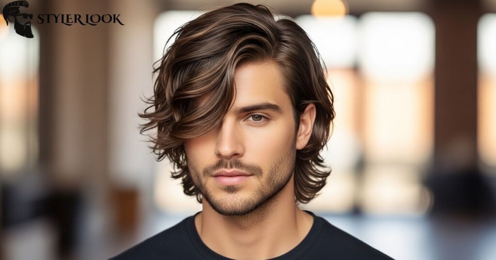 Side-Swept Wavy Shag