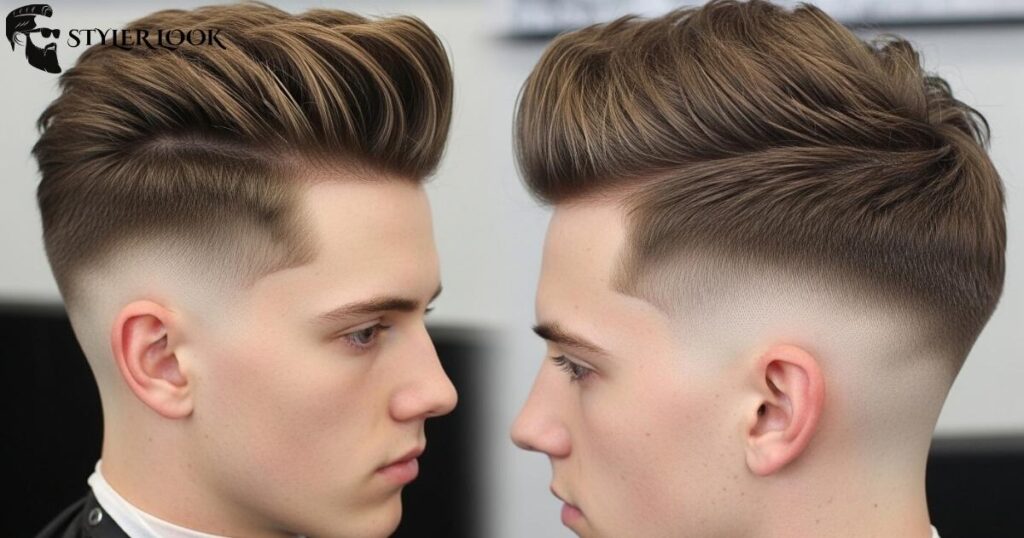 Textured Fringe or Quiff Undercut Fade