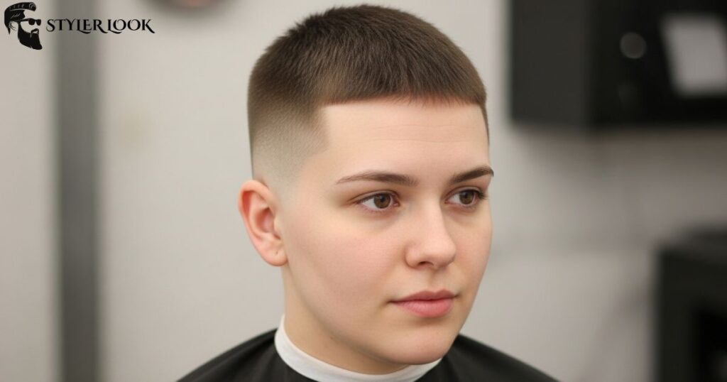Buzz Cut for Oval Face