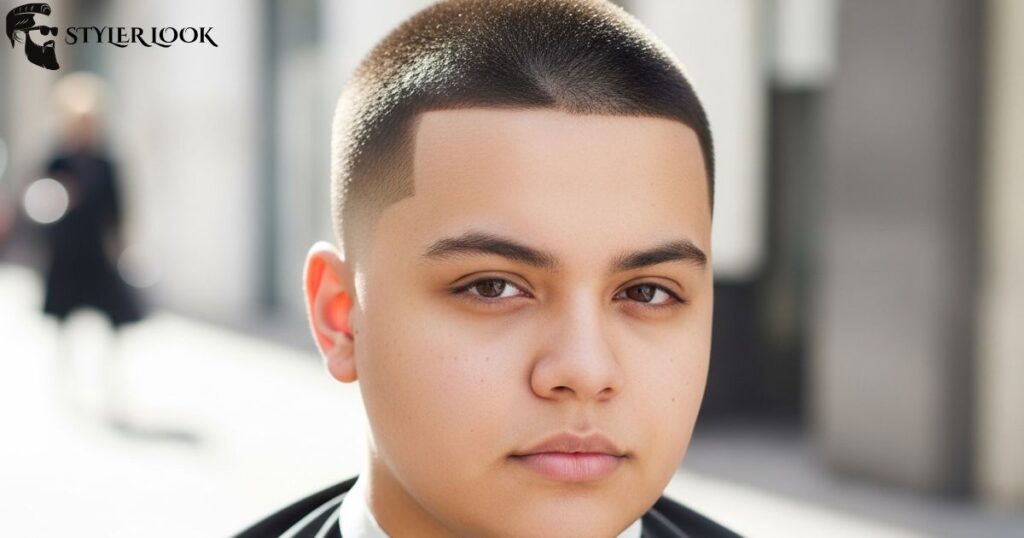 Buzz Cut for Round Face