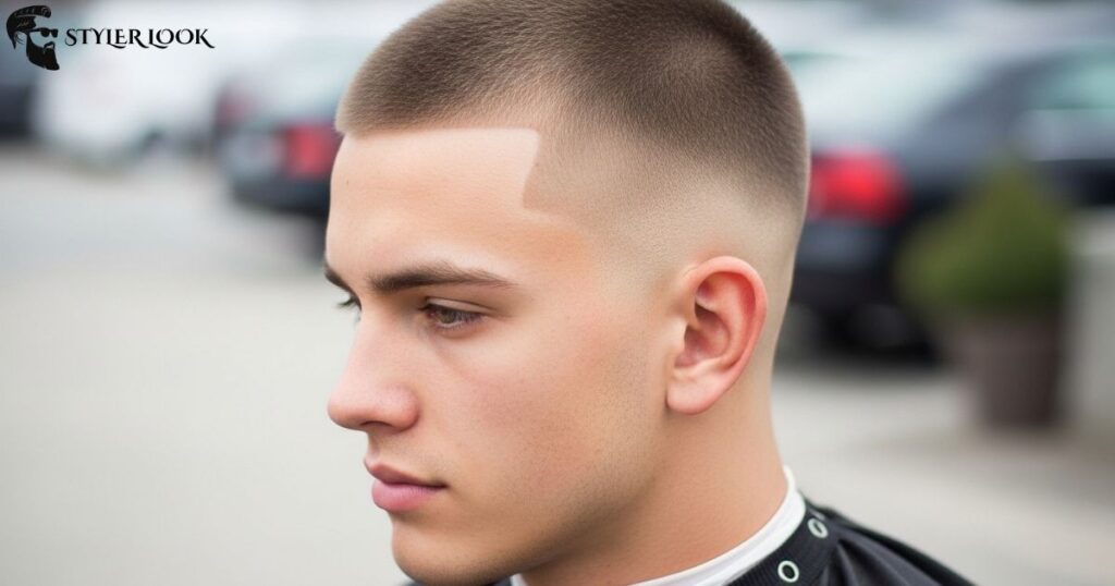 Buzz Cut with Low Taper Fade