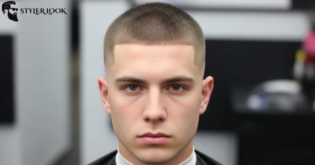 Buzz Cut with Mid Fade