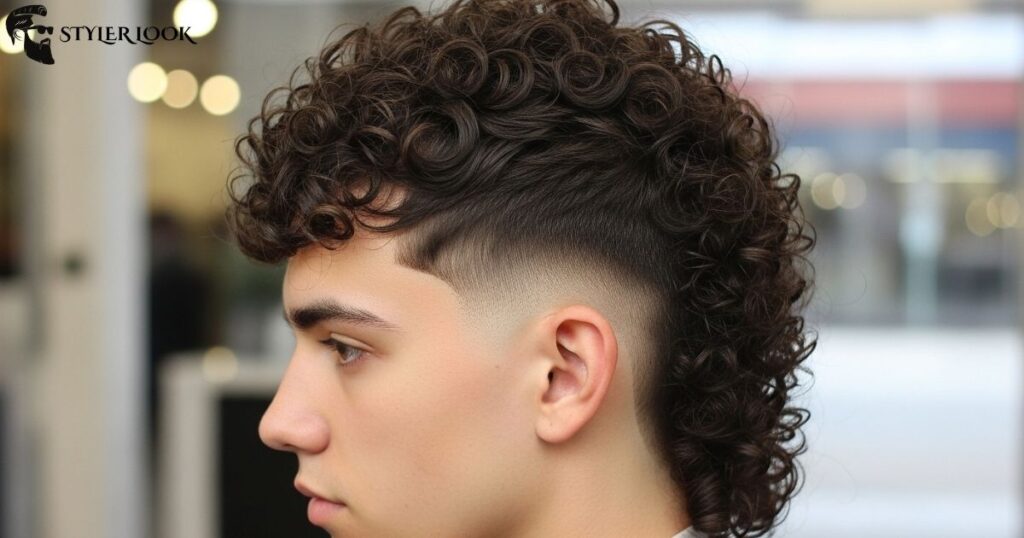 Classic Curly Taper Mullet