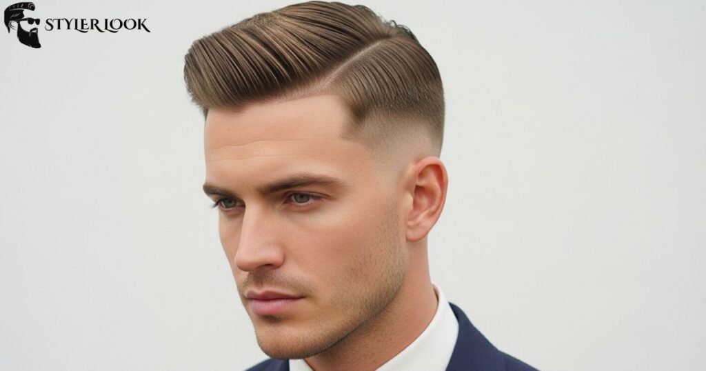 Comb Over with Low Fade
