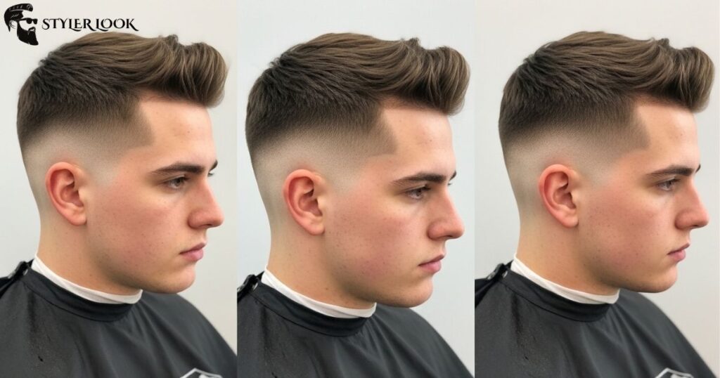 Comparison of low, mid, and high taper fades