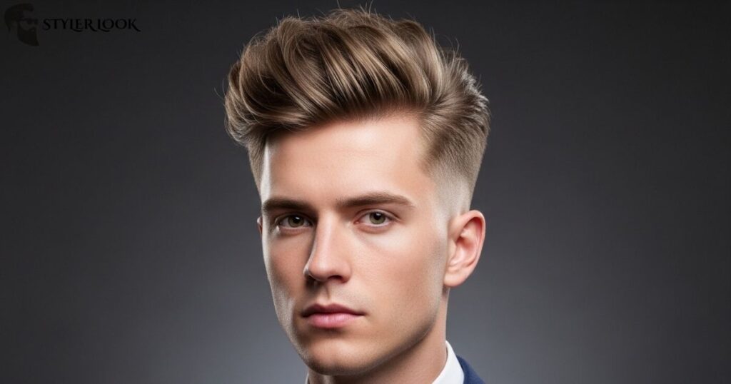 Fluffy or Messy Top with Tapered Sides