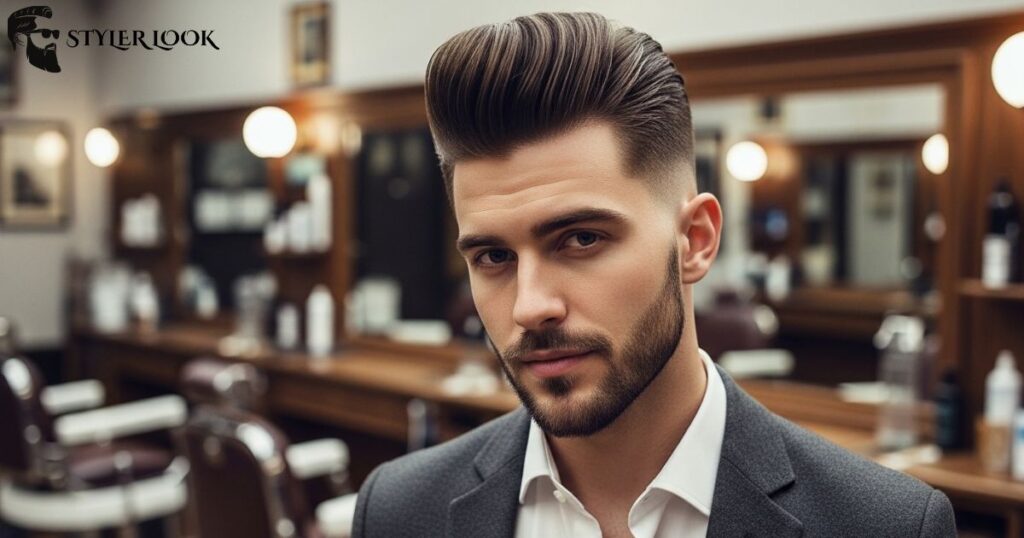 High Fade with Pompadour