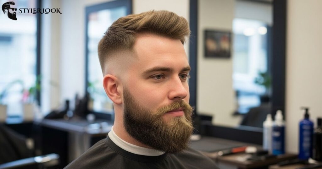 High Taper Fade with Beard Blend
