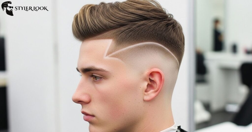 High Taper Fade with Temple Curve