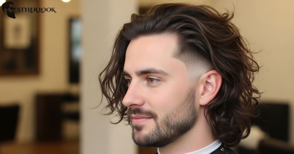 Long Hair with Low Taper Fade