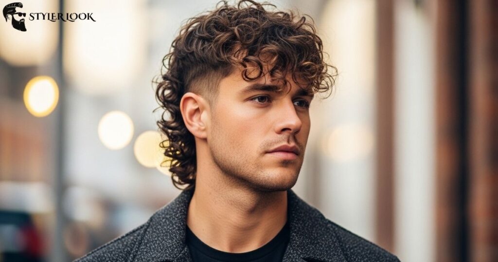Loose Curl Taper Mullet
