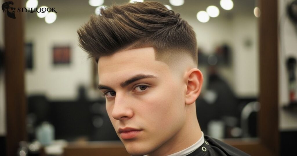 Low Skin Taper Fade with Textured Fringe