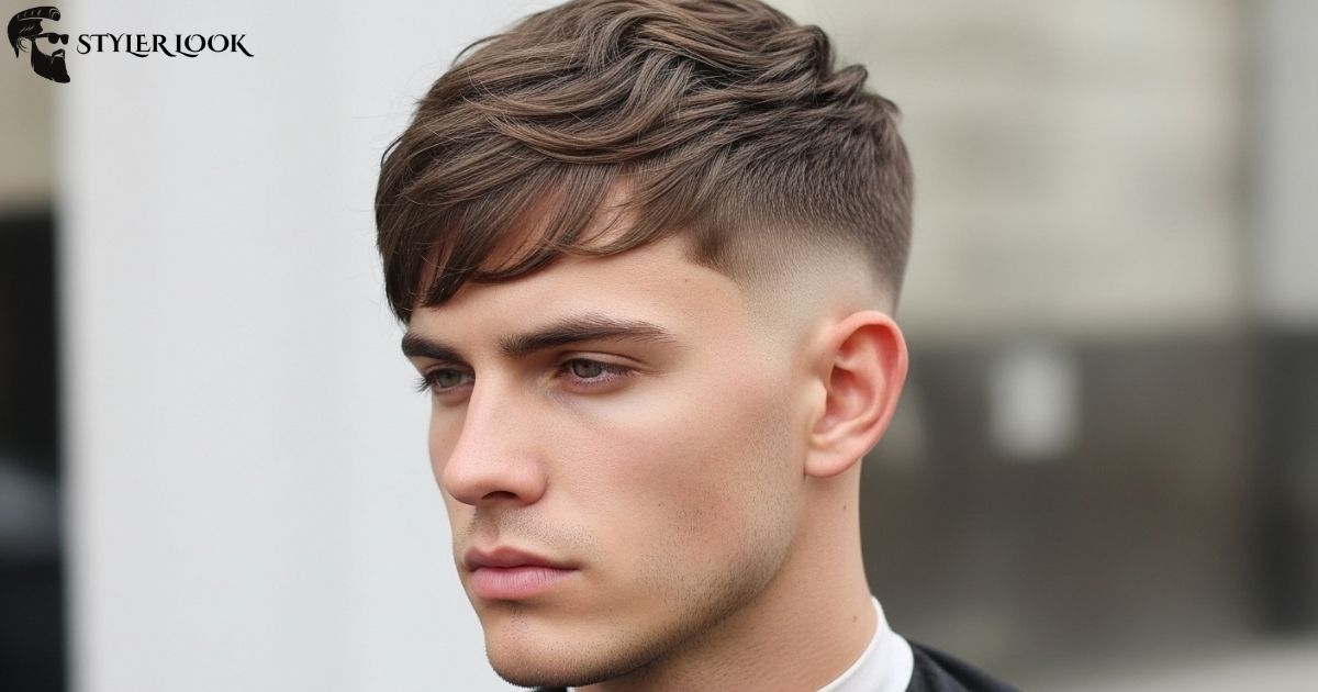 Low Taper Fade Textured Fringe