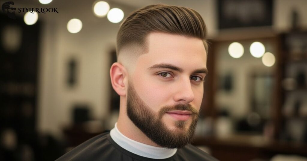 Low Taper Fade with Beard