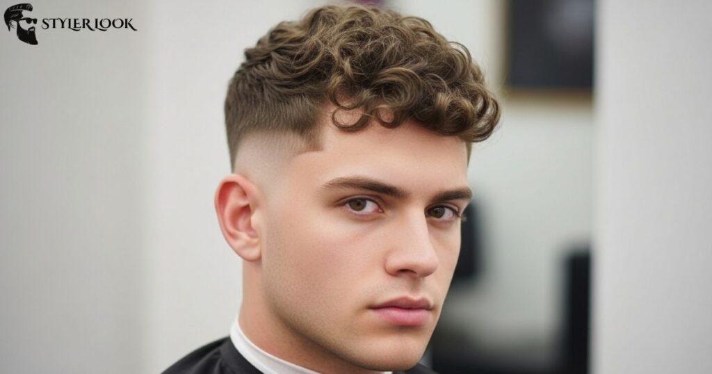 Low Taper Fade with Curly Hair