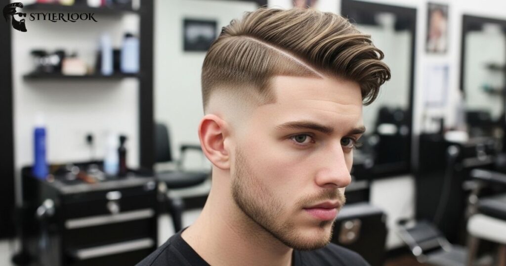 Low Taper Fade with Side Part