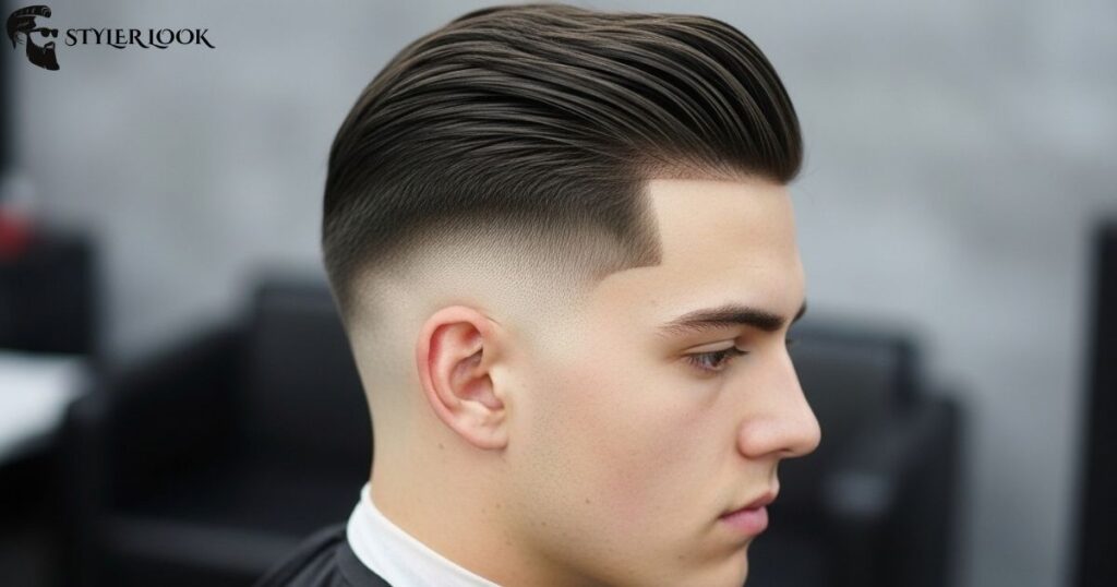 Comb Over with Low Taper Fade