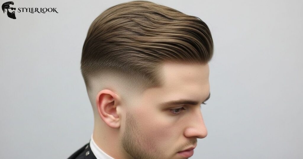 Low Taper with Straight Hair