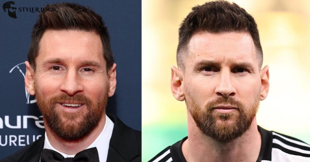 Messi Spiky Crew Cut with Taper
