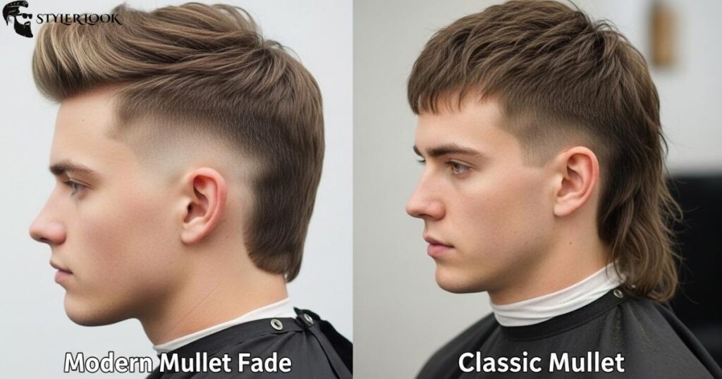 Modern Mullet Fade vs. Classic Mullet