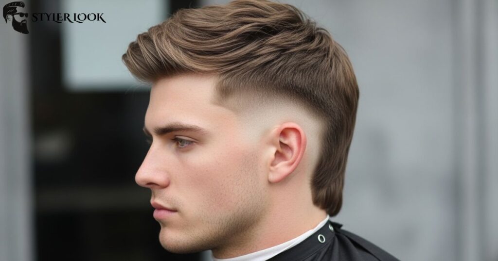 Modern Mullet Mid Fade