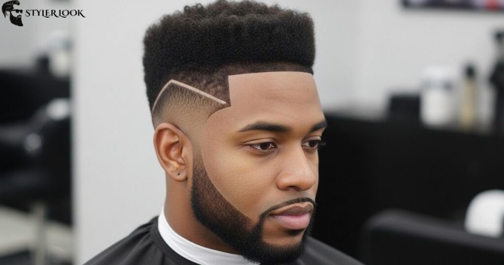 Sharp High Taper Fade for Black Men