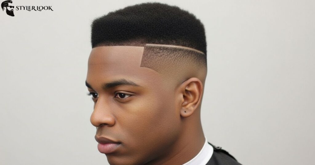 Sharp High Taper Fade for Black Men