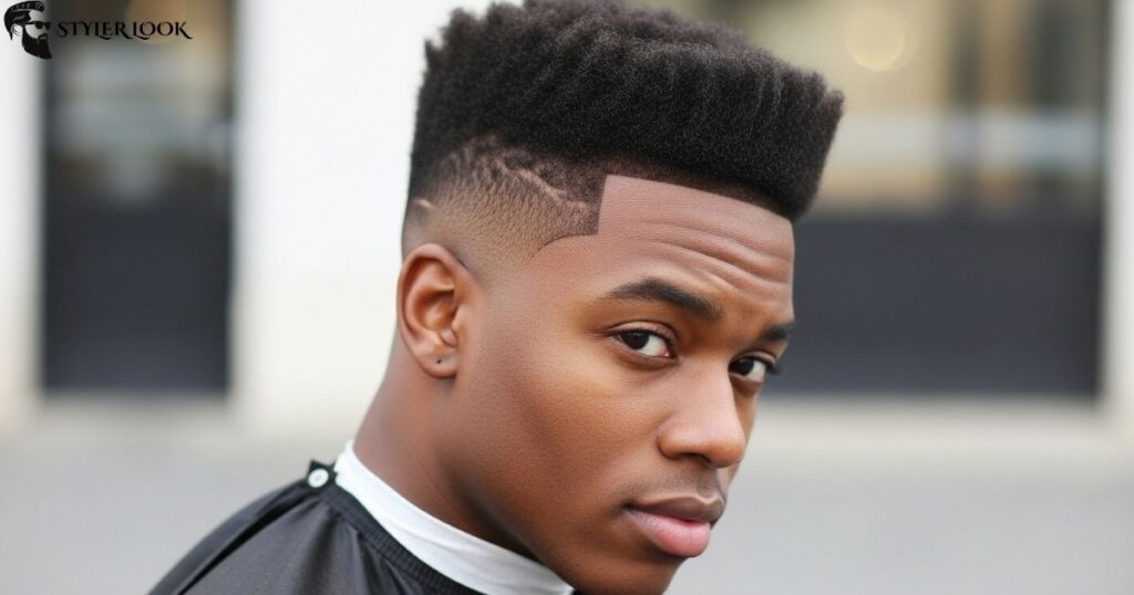 Sharp High Taper Fade with Textured Top
