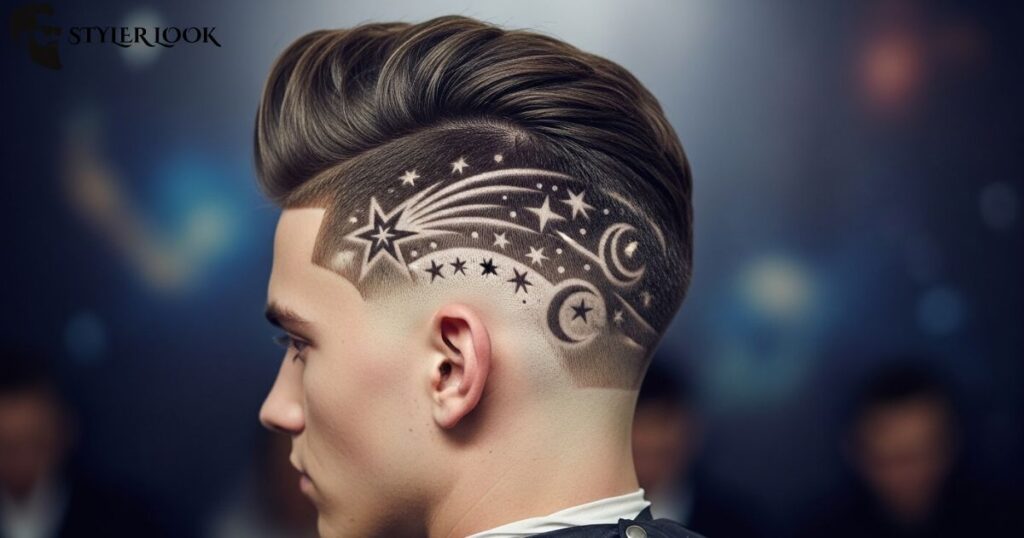 Shooting Star and Celestial Design