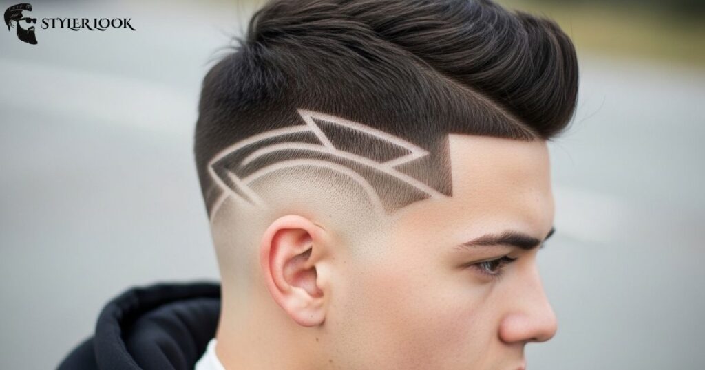 Low Taper Fade with Design