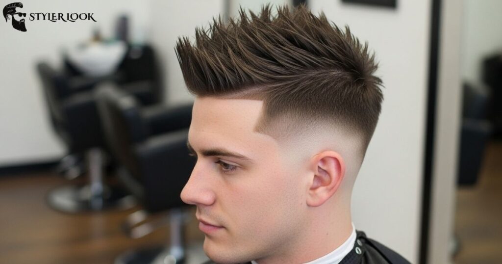 Spiky Hair with Low Taper