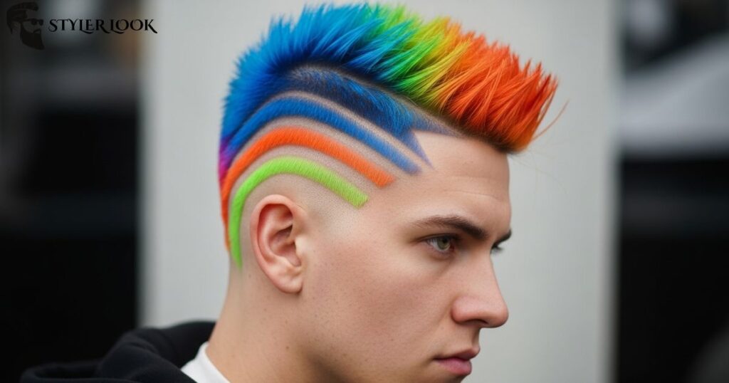 Staircase Lines with Color