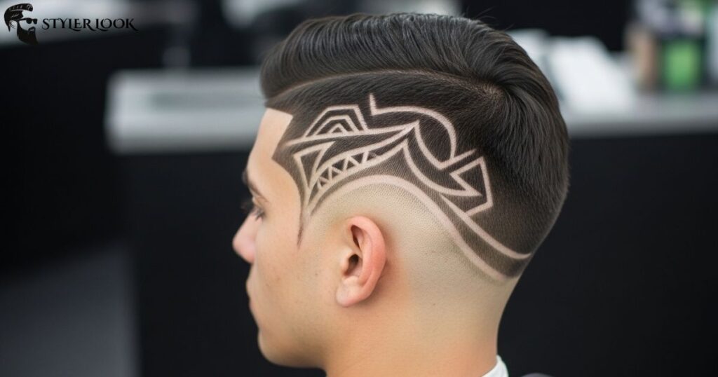 Taper Fade with Hair Design Art