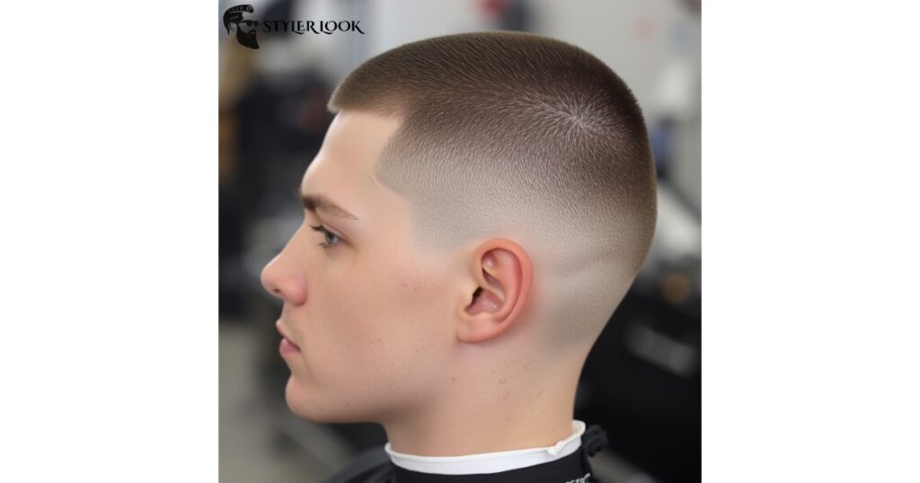 Athletic Buzz Cut with Low Taper