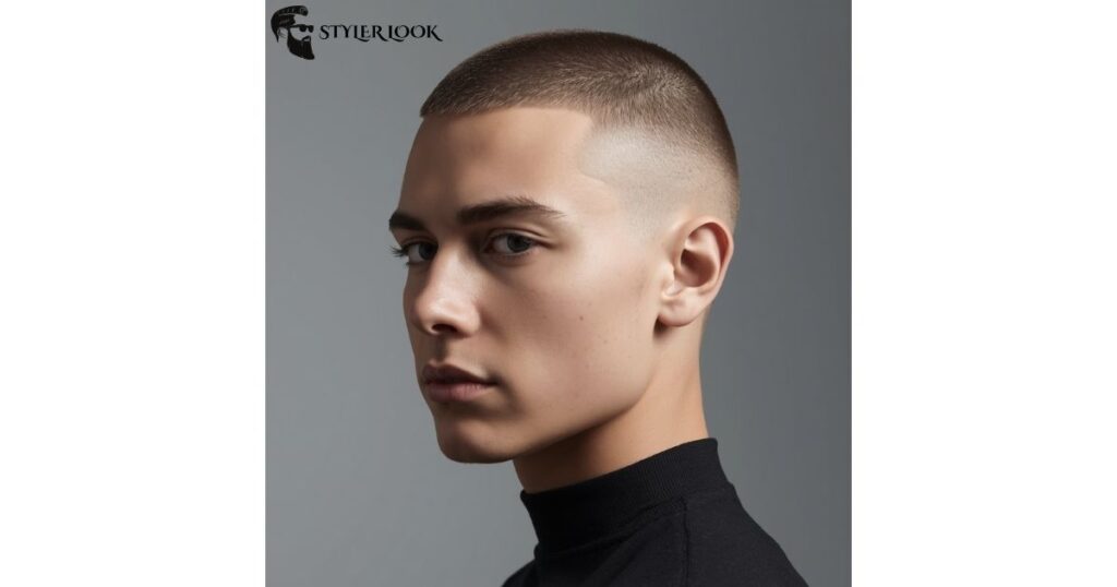 Buzz Cut with Sharp Edges and Taper