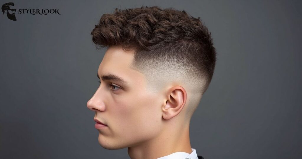 Curly Fringe Low Taper