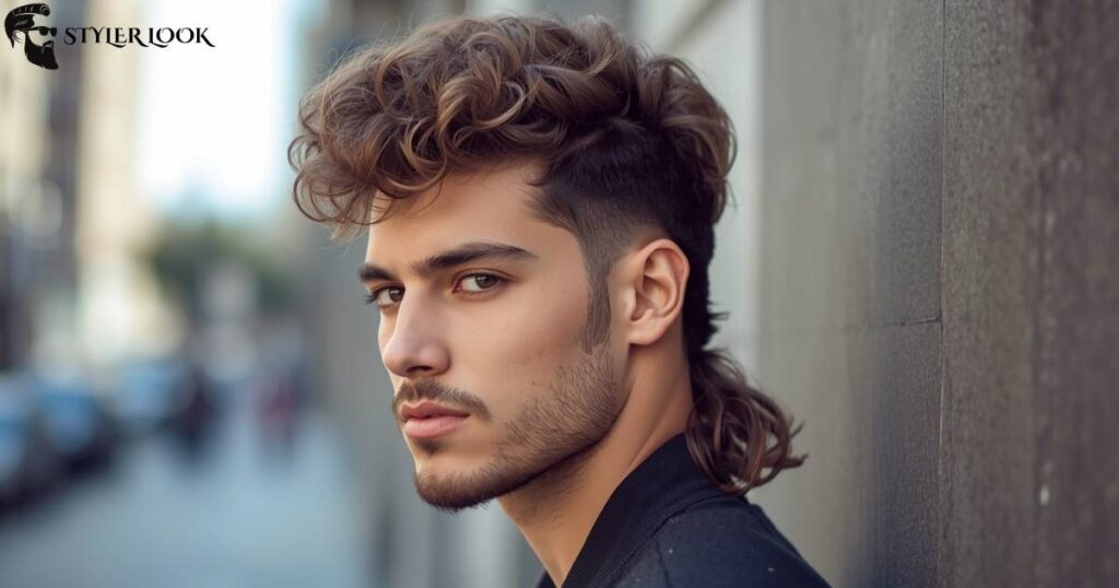 Curly Modern Mullet